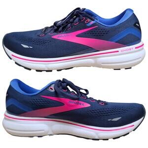 Brooks Ghost 15 Blue Pink White Sneakers Running Walking Shoes 11 B
